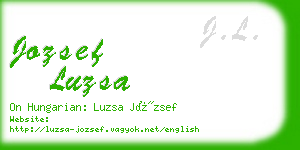 jozsef luzsa business card